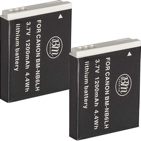 Buy Pack of 2 NB-6L Replacement Batteries for Canon PowerShot S120 ...