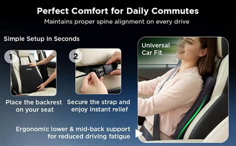 Dr Trust USA Backrest for Car Seat & Office Chair