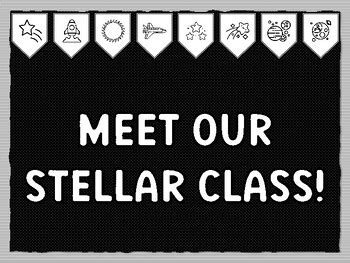 MEET OUR STELLAR CLASS! Galaxy Bulletin Board Kit, Ready to print ...