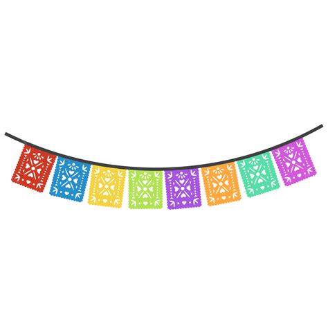 Mexican Party Paper, Party Flag, Papel Picado, Mexican Day PNG and ...