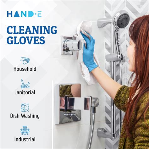 Buy Hand-E Nitrile Gloves (M -100 Count) 3 Mil, Latex Free and Powder ...