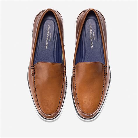 Cole Haan Men's GrandEvølution Venetian Loafer in British Tan-ivory ...