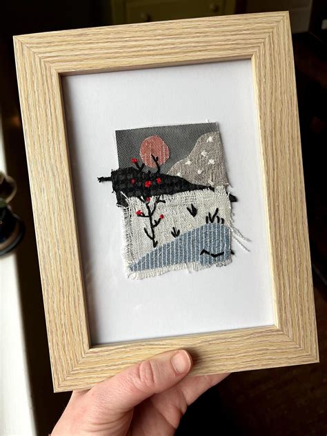 Original Framed Textile Wall Art - Etsy UK in 2025 | Fabric artwork ...