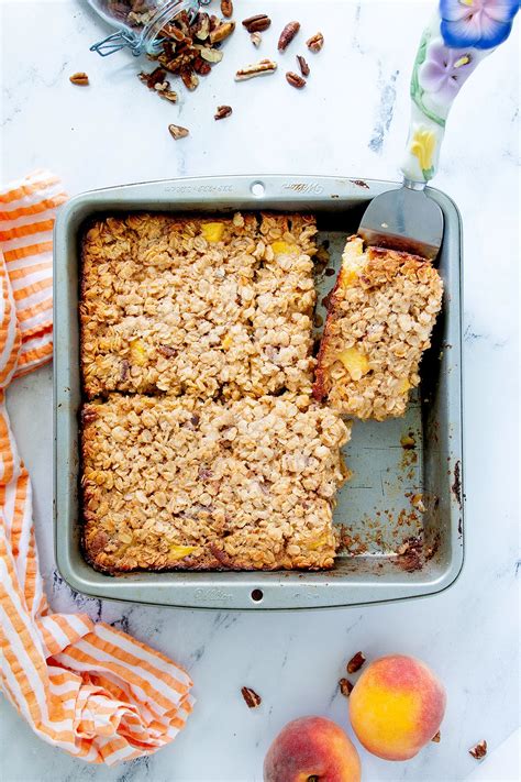 Peach Baked Oatmeal - Baking Sense®
