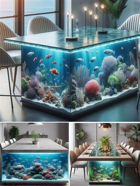 Innovative Designs: Aquarium Dining Tables