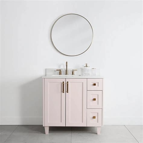 Pink Bathroom Vanities | Single & Double Sink Styles – Teodor Vanities ...