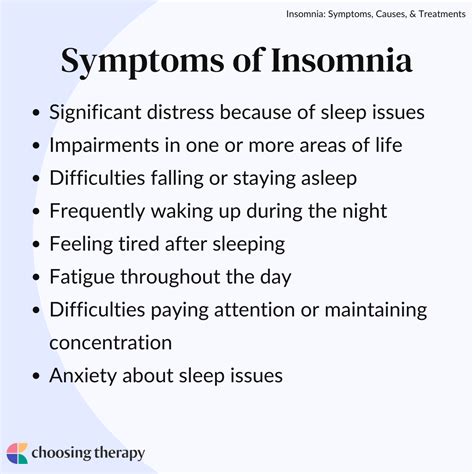 Insomnia Symptoms