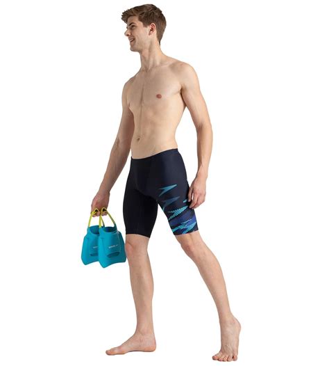 Buy Speedo Men's Endurance10 Hyperboom Print V-Cut Jammer - True Navy ...