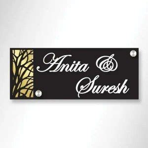 15 Attractive Steel Name Plates Ideas and Designs For Home