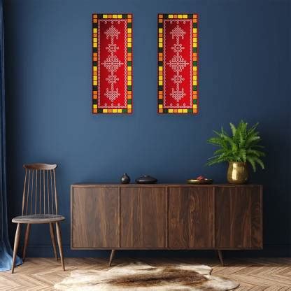 WorldAngle 50.8 cm Kolam Design,South Indian Rangoli Vinyl PVC ...