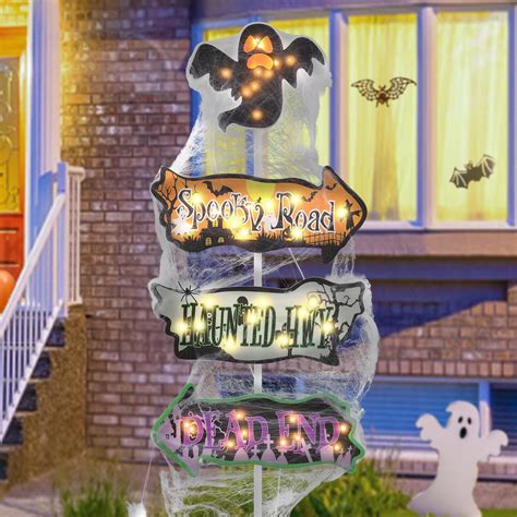 Halloween Yard Signs Decorations Outdoor, Halloween Directional Signs ...