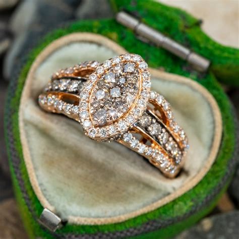 LeVian Chocolate Diamond Ring 14K Rose Gold