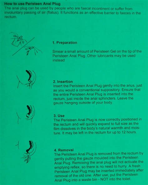 Buy 20/EA Small Bowel Incontinence Anal Tampon Swim Diaper Plastic ...