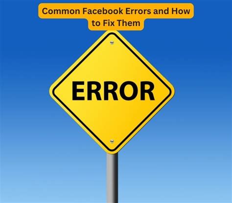 Image result for Facebook Error Fix