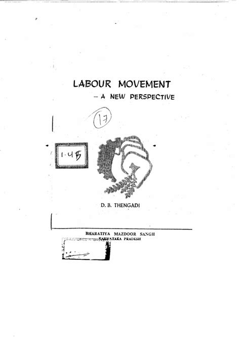 LABOUR MOVEMENT-A NEW PERSPECTIVE