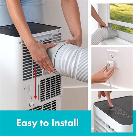 SereneLife Compact Freestanding Portable Air Conditioner & SLPAC8 SLPAC ...