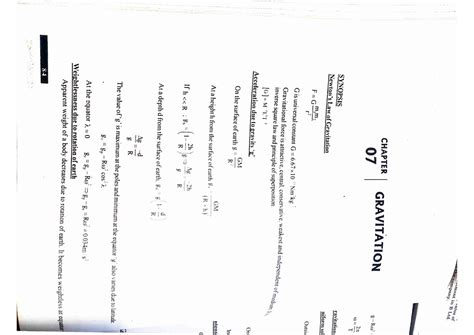 Document 52 - Gravitation - Physics - Studocu
