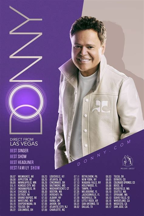 Donny Osmond To Bring His Award Winning Las Vegas Show To Select U.S ...