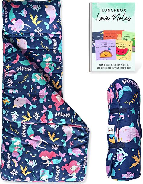 Amazon.com: Toddler Nap Mat with Pillow and Blanket -XL 58" X 20" Nap ...