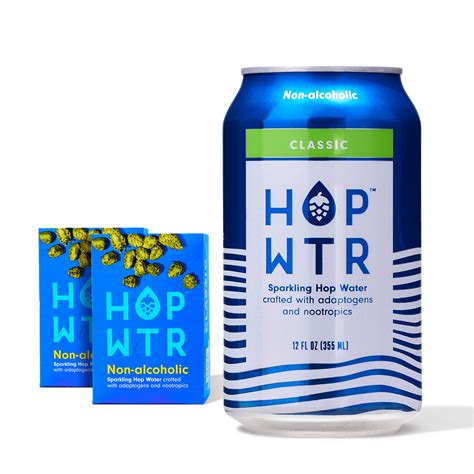 HOP WTR Non-Alcoholic Hop Water, Classic 12 Pack 12 oz - Zero Sugar ...