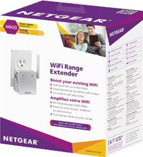 NETGEAR EX3700 ACWi-Fi Range Extender WiFi Range Extender 5 GHz, 2.4 ...