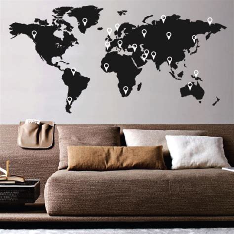 World Map Wall Sticker 的图像结果