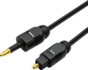 Octec Fiber Optical Cable 1 m PVC Insulation Mini TOSLINK to TOSLINK ...