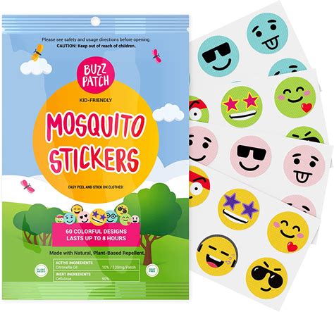 Amazon.com: NATPAT Buzz Patch Mosquito Patch Stickers for Kids (60 Pack) - The Original All ...