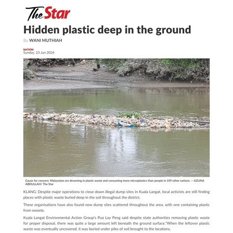Hidden plastic deep in the ground - Selangor Maritime Gateway