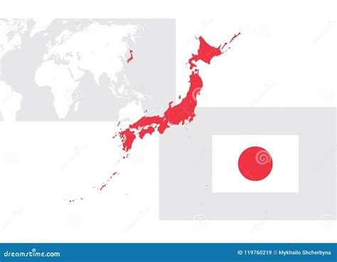 Map of Japan with Rivers and Lakes. Stock Vector - Illustration of drawing, artwork: 119760219