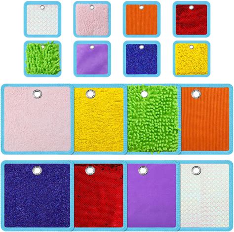 Amazon.com: 8 Set Sensory Mini Mats Assorted Textured Play Mat Sensory ...