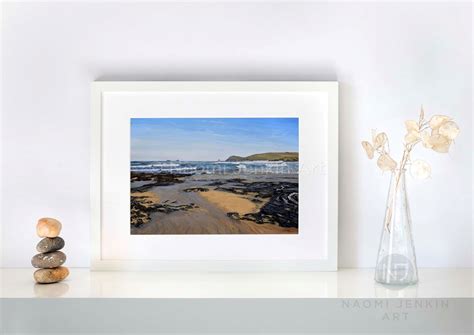 Seascape Art Print - "Receding Tide, Constantine” - Naomi Jenkin Art