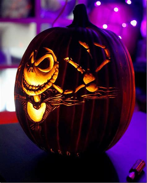 Pumpkin Carving Patterns Jack Skellington