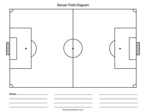 Printable Soccer Field Template | Printable Templates