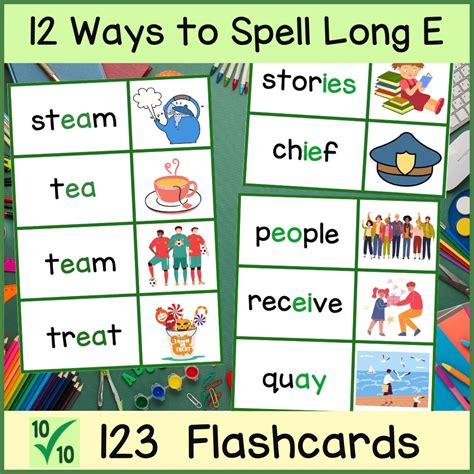 Flash Cards - Explicit Phonics - Long E Vowel Sound Word Families - Australian Teachers Marketplace