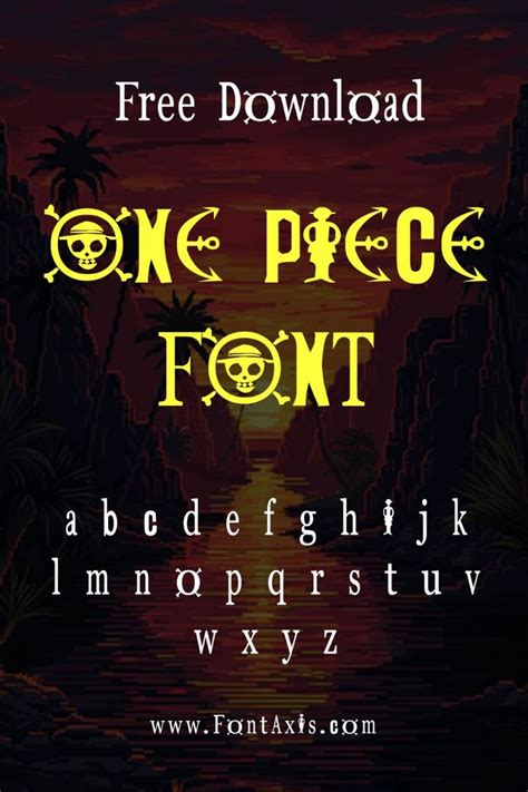 One Piece Font Free Download | Free fonts download, Tattoo fonts ...