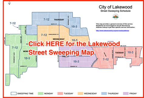 Lakewood Street Sweeping 2023 Schedules, Maps, Holidays