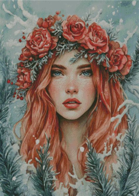 Sakura.ai Winter Queen 50x70 | Ai Art – PichuMoonArt