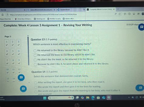 Question 13 (1.5 points) Which sentence is | StudyX