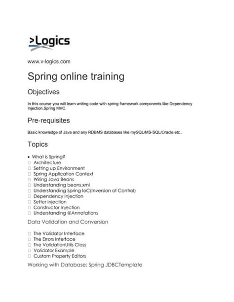 Online Free Spring Course 的图像结果