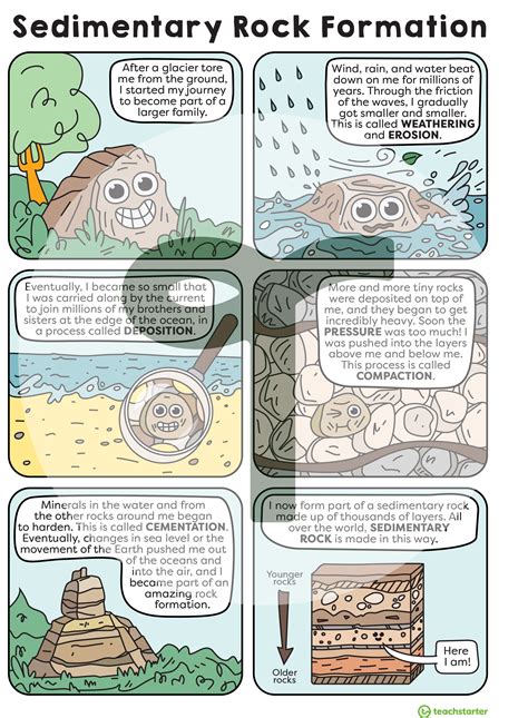 Sedimentary Rock Formation Poster for Classroom | Sedimentary rocks ...