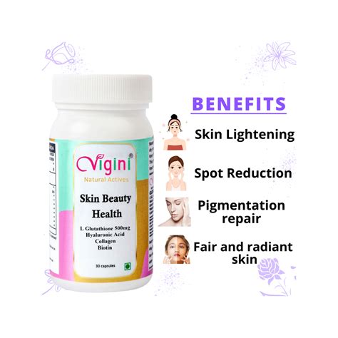 Vigini Natural Actives Skin Beauty Health Capsules (30 Caps) - Cureka ...