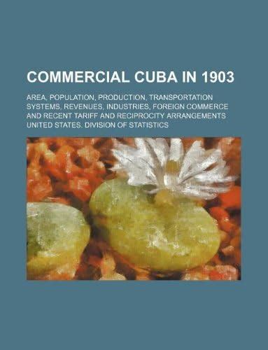 Commercial Cuba in 1903; Area, Population, Production, Transportation ...