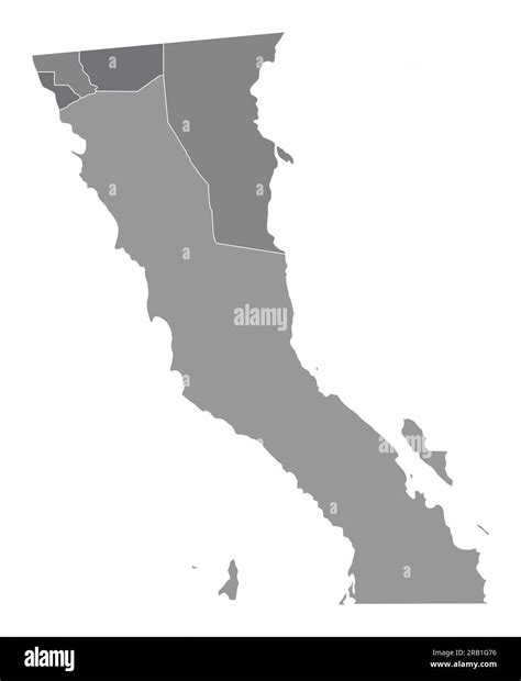 Blank Maps Of California And Mexico Blank California Map With Regions