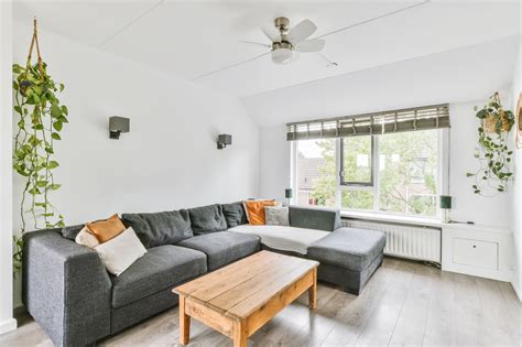 Ceiling fan in a cool living room