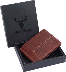 HideTheory Men Formal Brown Genuine Leather Money Clip Croco Brown ...