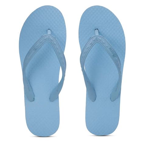 Women's Sky Blue Rubber Based Flip Flops – Paragon Footwear