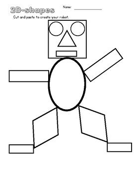 Robot Shapes Worksheet 的图像结果