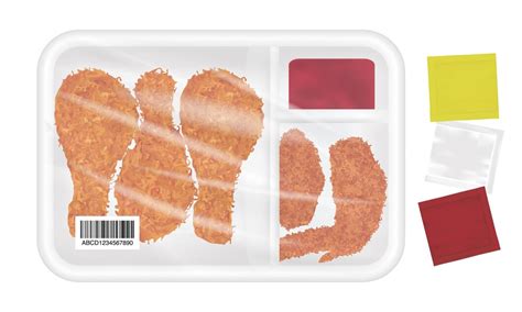 Top view of white polystyrene packaging mockup | Premium Vector