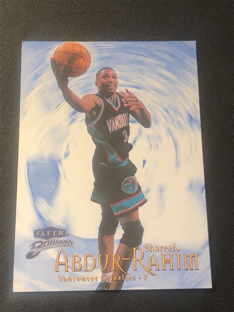 1998-99 Fleer Brilliants - Shareef Abdur-Rahim #15B Blue for sale ...